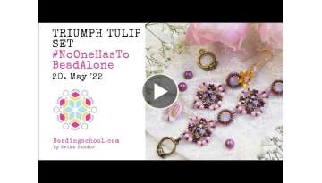 BEADINGSCHOOL by Erika: TRIUMPH TULIP set - DIY beading tutorial #NoOneHasToBeadAlone